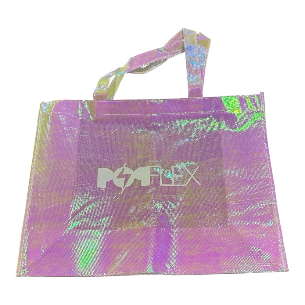 Popflex Iridescent Tote Shopping Bag NWOT